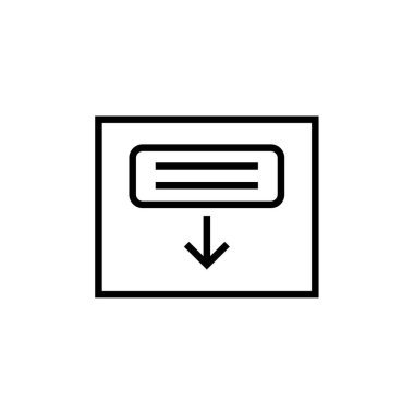 wirefram simgesi vektör illüstrasyonu 