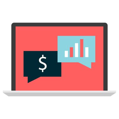 Sohbet simgesi, vektör çizimi 