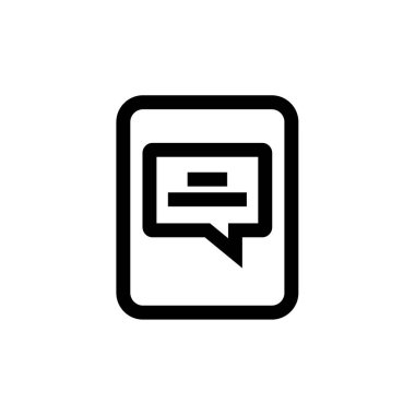 Metin Mesajlaşma simgesi vektör illüstrasyonu