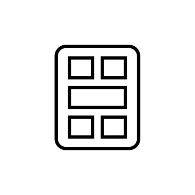 Kablo çerçevesi. Web simgesi basit illüstrasyon