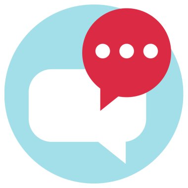 konuşma simge vektör çizim