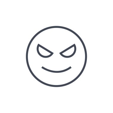 emoji, yüz ifadesi sembolü, simge simgesi, vektör illüstrasyonu