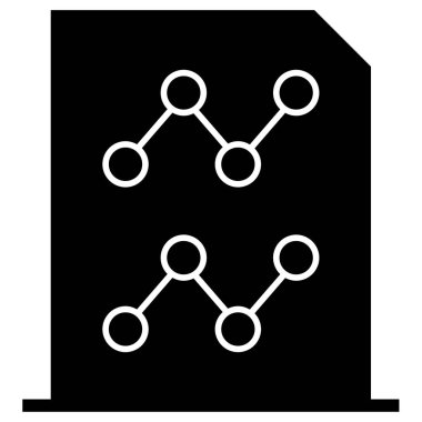iş raporu simgesi basit illüstrasyon