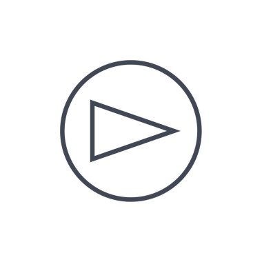 çalma düğmesi simgesi, vektör illüstrasyonu 