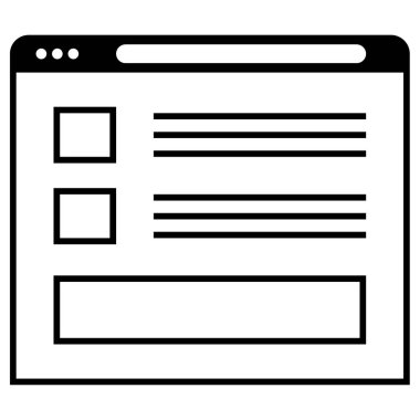 Kablo çerçevesi. Web simgesi basit illüstrasyon