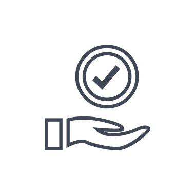 İşaretleme simgesinin vektör illüstrasyonu    