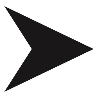 ok simgesi, vektör illüstrasyonu, düz tasarım  