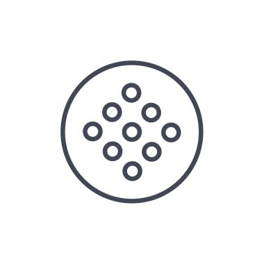 soyut noktalar çember logo tasarım vektörü 