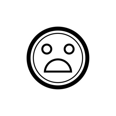 emoji, yüz ifadesi sembolü, simge simgesi, vektör illüstrasyonu