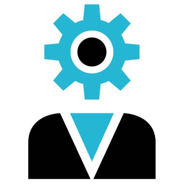 İş adamı vektörü renk simgesi 