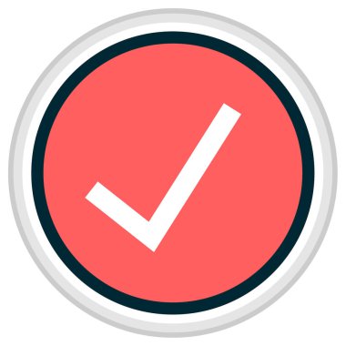 İşaret simgesini işaretle. vektör illüstrasyonu