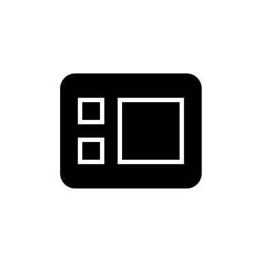 wirefram simgesi vektör illüstrasyonu