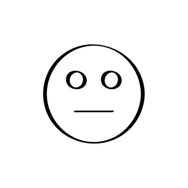 Gülümseme simgesi, vektör illüstrasyonu