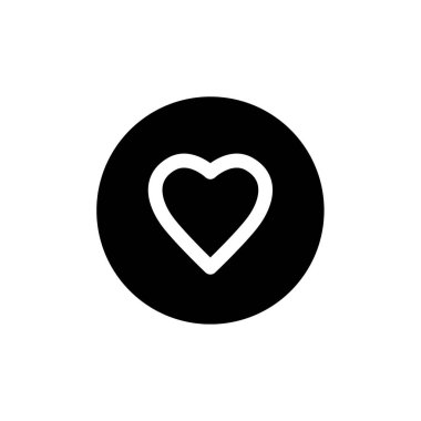 Kalp ikonu vektör illüstrasyonu