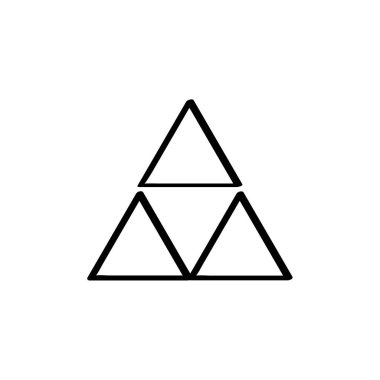 soyut geometrik şekiller, üçgenler yaratıcı soyut tasarım, vektör illüstrasyonu