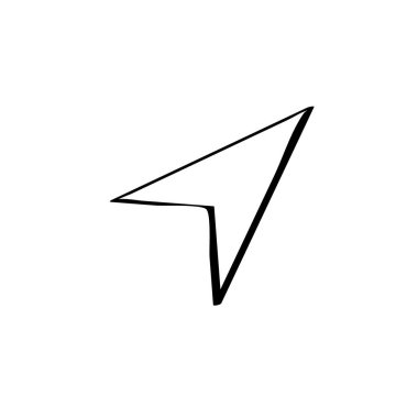 ok imleci simgesi, vektör illüstrasyonu      