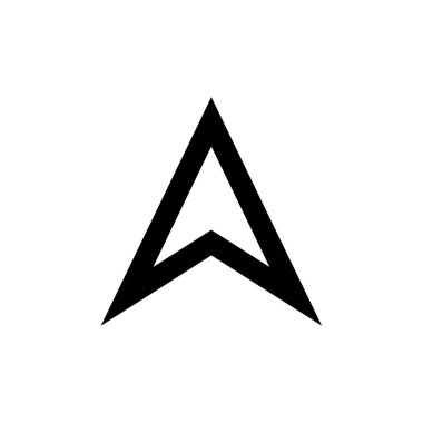 yukarı ok simgesi vektör illüstrasyonu