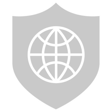 dünya haritası güvenlik vektörü illüstrasyonu 