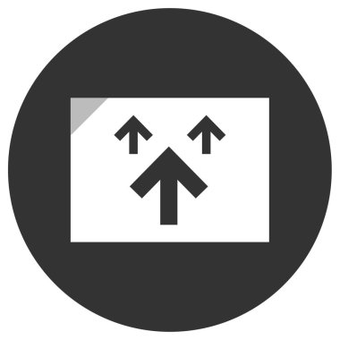 gönderme simgesi, vektör illüstrasyonu