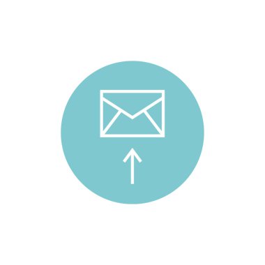 e- posta web simgesi, basit illüstrasyon