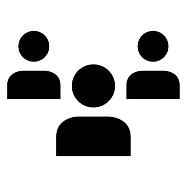 Üç kullanıcı vektör simgesi 