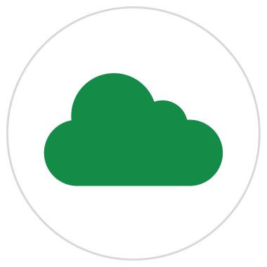 bulut simgesi, vektör illüstrasyonu