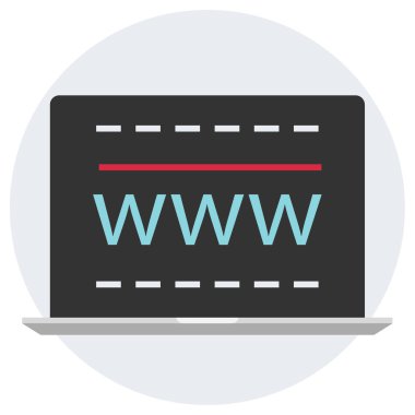 Web sitesi ve uygulama tasarımı için tarayıcı vektör simgesi 