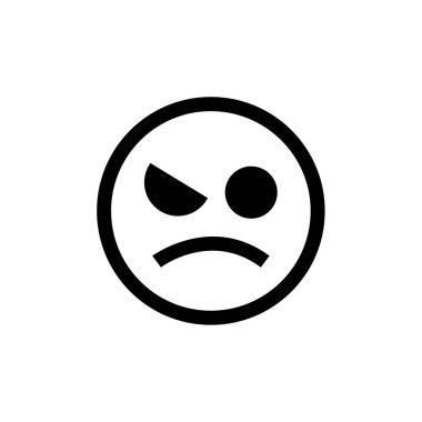 yüz simgesi, vektör illüstrasyonu 