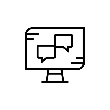 Metin Mesajlaşma simgesi vektör illüstrasyonu