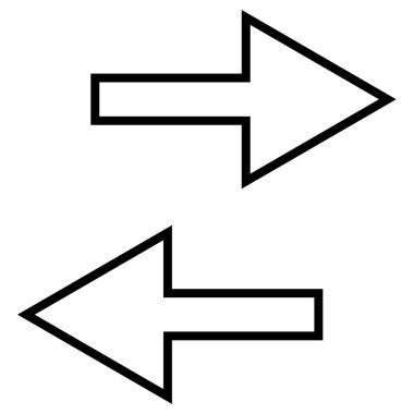 Navigasyonun vektör illüstrasyonu modern ok simgesi