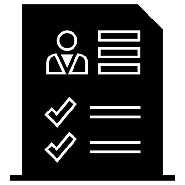 iş raporu simgesi basit illüstrasyon