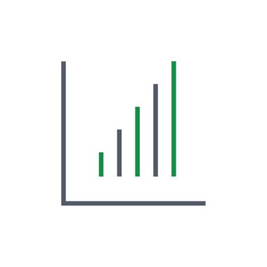 İş grafiği simgesinin vektör illüstrasyonu