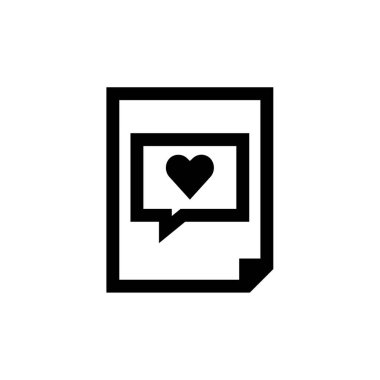 Metin Mesajlaşma simgesi vektör illüstrasyonu