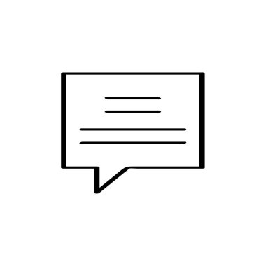 metin iletisi vektör illüstrasyonu  