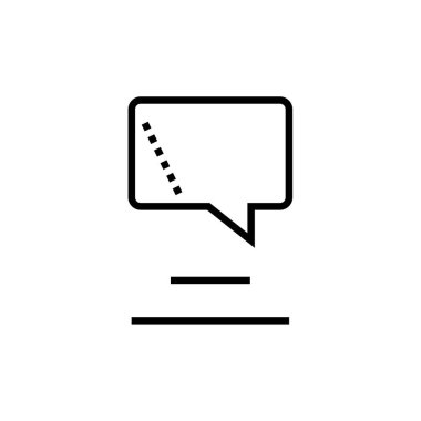 Metin Mesajlaşma simgesi vektör illüstrasyonu