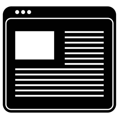 Web sitesi ve uygulama tasarımı için tarayıcı vektör simgesi 