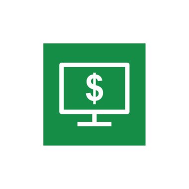 Beyaz arkaplanda bilgisayar vektör illüstrasyonu 