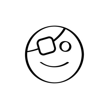 yüz simgesi, vektör illüstrasyonu 