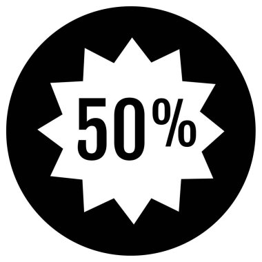 yüzde oran simgesi vektör illüstrasyonu 