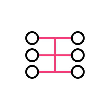 Data modern simgesinin vektör illüstrasyonu    