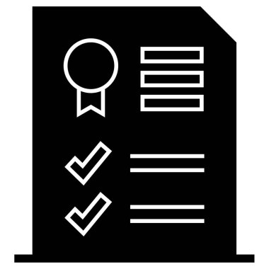 iş raporu simgesi basit illüstrasyon