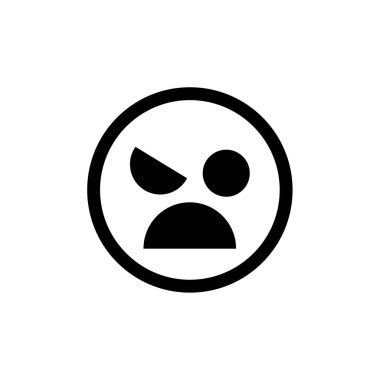 yüz simgesi, vektör illüstrasyonu 