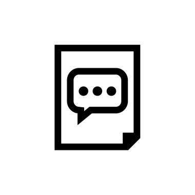 Metin Mesajlaşma simgesi vektör illüstrasyonu