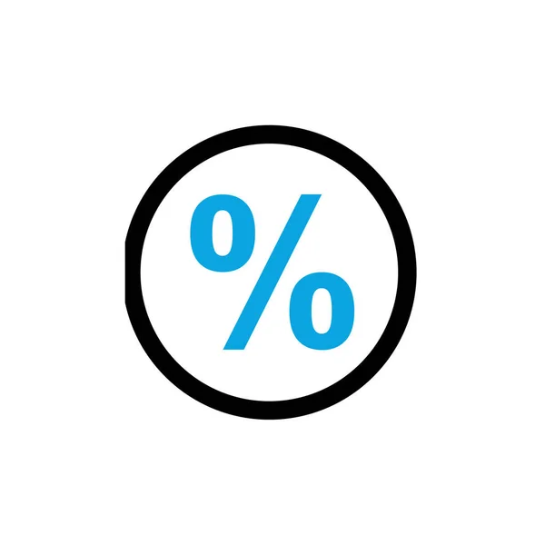 Porcentaje Tasa Vector Ilustración — Vector de stock