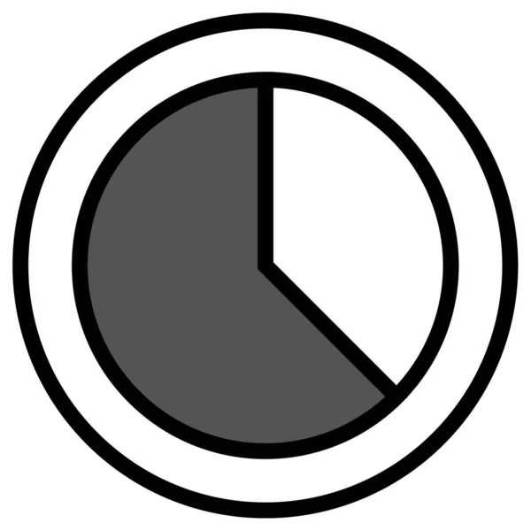 Clock Web Icon Simple Design — Stock Vector