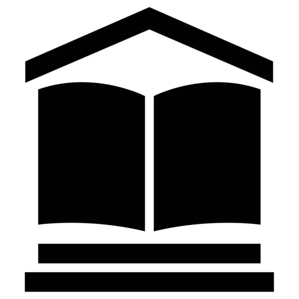 Livro Educação Ícone Educação — Vetor de Stock
