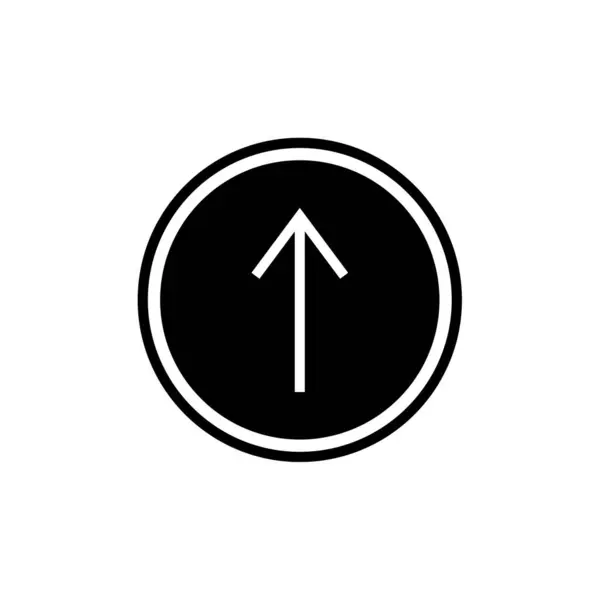 矢印アイコンを上に 方向記号だ シンプルなフラット矢印アイコン — ストックベクタ