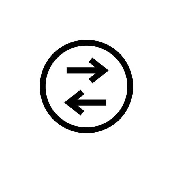 矢印のある円のベクトル図 — ストックベクタ