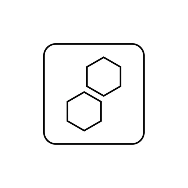 Icono Geométrico Poligonal Abstracto Ilustración Vectorial — Vector de stock