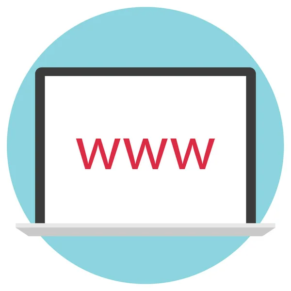 Web Browser Flat Icon Ilustração Vetorial — Vetor de Stock